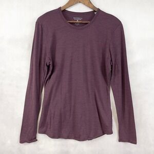 Segments Merino Wool Baselayer Top Womens  L Lightweight Winter Outdoor Gorpcore